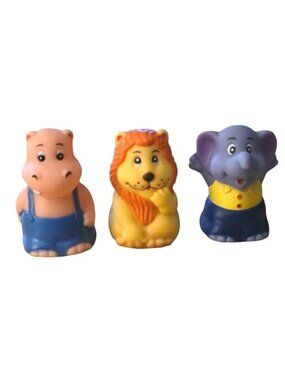 Vintage Plastic Animal Pencil Sharper Set of 3